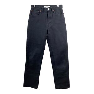 Buck Mason Women’s Rider Black Cotton Twill Jeans Size 26